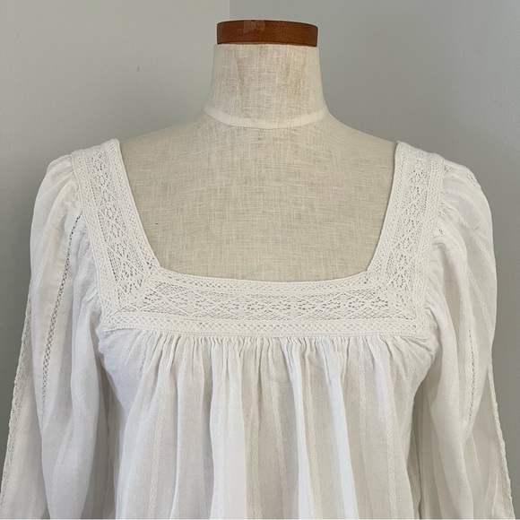 American Eagle Outfitters White cropped top NWT size Small Y2K style - Picture 2 of 5